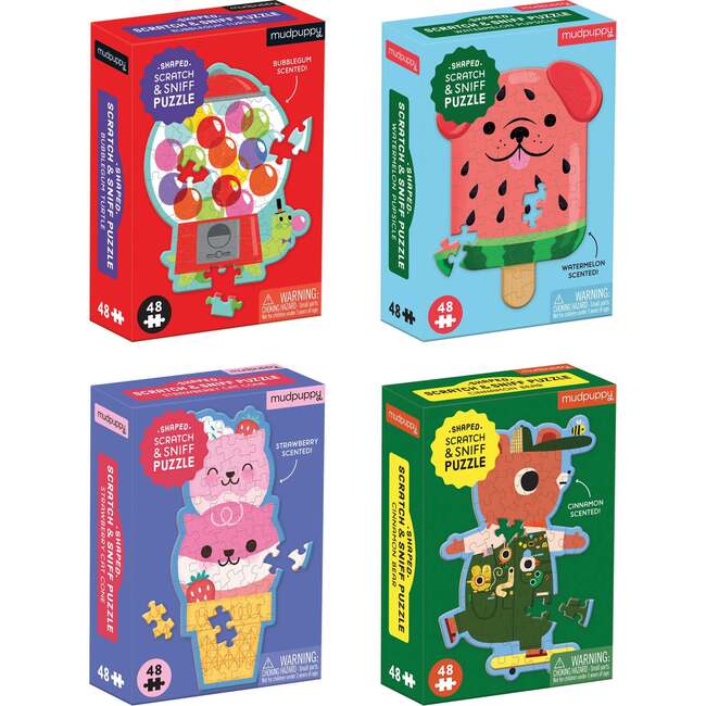 Scratch and Sniff Puzzle Set of Four, multi - Puzzles - 1