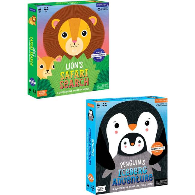 Cooperative Game Set: Penguin's Iceberg and Lion's Safari, multi - Games - 1