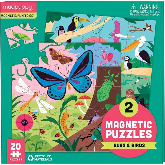 Magnetic Puzzle Set: On the Move and Bugs & Birds, multi - Puzzles - 4