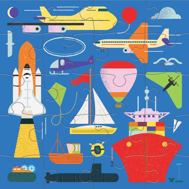 Magnetic Puzzle Set: On the Move and Bugs & Birds, multi - Puzzles - 5