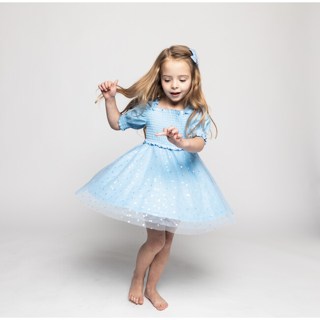 Ella Twirl Tulle Dress, Blue - Dresses - 2