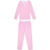 Women's Jersey Long Sleeve Set, Peony - Pajamas - 1 - thumbnail