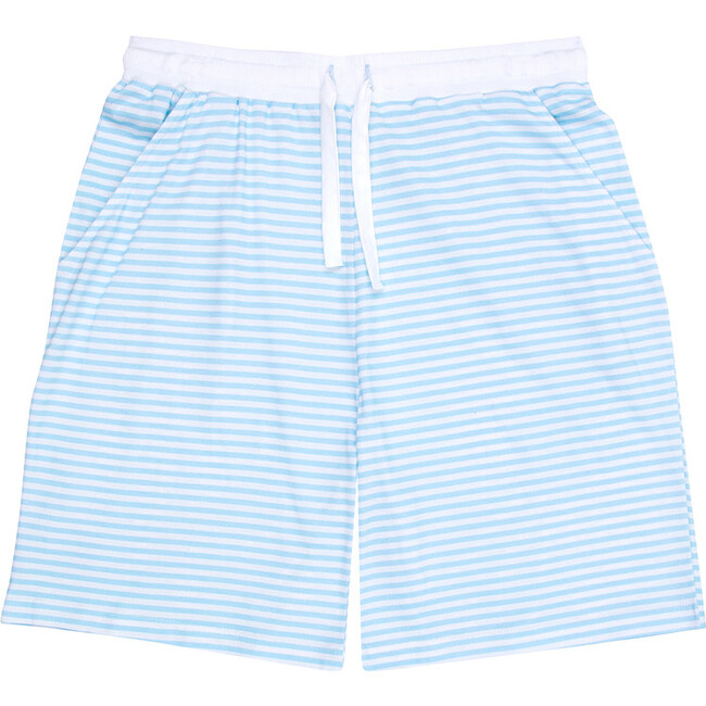 Men's Jersey Sleep Shorts, Sky Blue