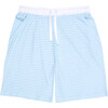 Men's Jersey Sleep Shorts, Sky Blue - Pajamas - 1 - thumbnail