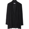 Essential Cashmere Trapeze Cardigan, Black - Cardigans - 1 - thumbnail