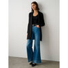 Essential Cashmere Trapeze Cardigan, Black - Cardigans - 2