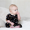S'mores Bamboo Convertible Romper, Black - Pajamas - 2