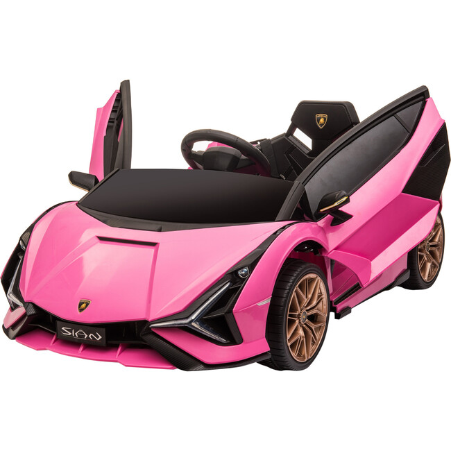 Lamborghini Sian 12V, Pink - Best Ride On Cars Ride-ons | Maisonette