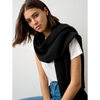 Cashmere Travel Wrap, Black - Scarves - 3