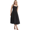 Women's Ana Panel Dress, Black - Dresses - 1 - thumbnail