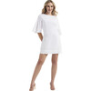 Women's Magdalena Flounce Dress, White - Dresses - 1 - thumbnail