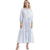 Women's Zoey Jo Tiered Maxi Dress, Blue Floral - Dresses - 1 - thumbnail