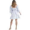Women's Lala Cinched Mini Dress, Blue Floral - Dresses - 2