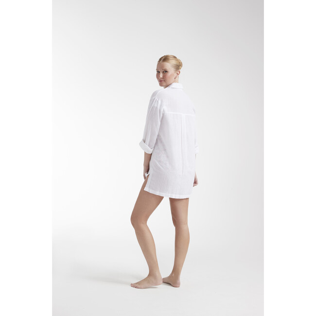 Women's Marie Shirt Dress, A Floral Fling - Cover-Ups - 2