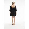 Women's Lala Cinched Mini Dress, Black - Dresses - 2