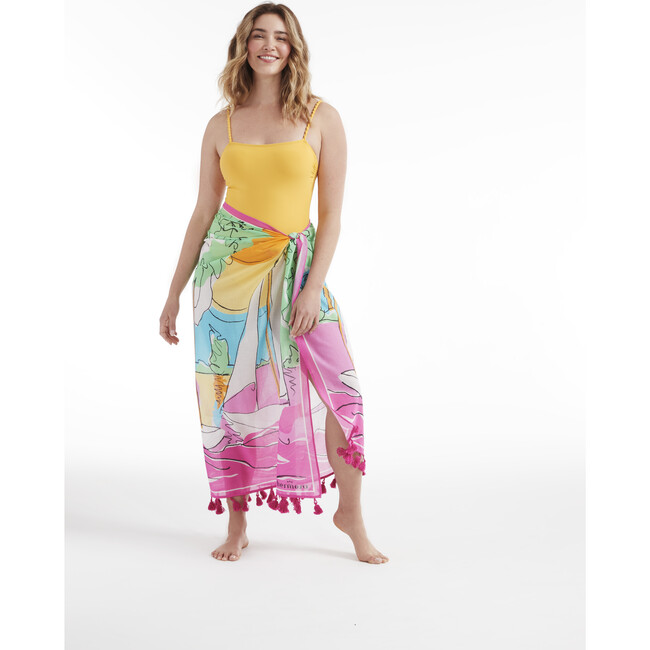 Women's Tassel Pareo, Sail Away - Cover-Ups - 2