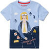 Amelia Earhart Graphic Short Sleeve Trailblazer Tee, Blue - Tees - 1 - thumbnail
