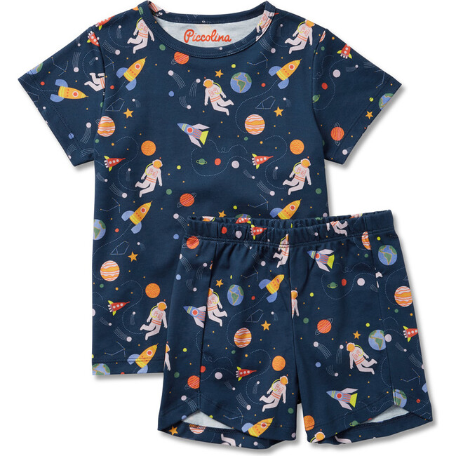 2-Piece Short Sleeve Tee And Short Playset, Space Exploration