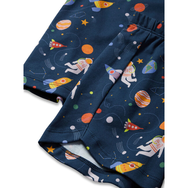 2-Piece Short Sleeve Tee And Short Playset, Space Exploration - Mixed Apparel Set - 2