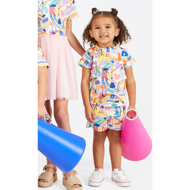 2-Piece Short Sleeve Tee And Short Playset, Activism - Mixed Apparel Set - 2