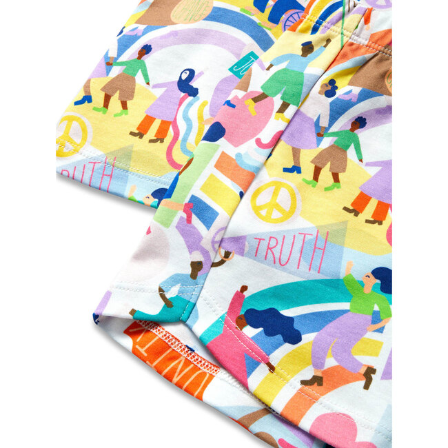 2-Piece Short Sleeve Tee And Short Playset, Activism - Mixed Apparel Set - 3