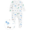 The Organic Zipper Footie, Dino Dig - Footie Pajamas - 1 - thumbnail