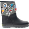 Puddle Patch Rain Boot, Black - Boots - 1 - thumbnail