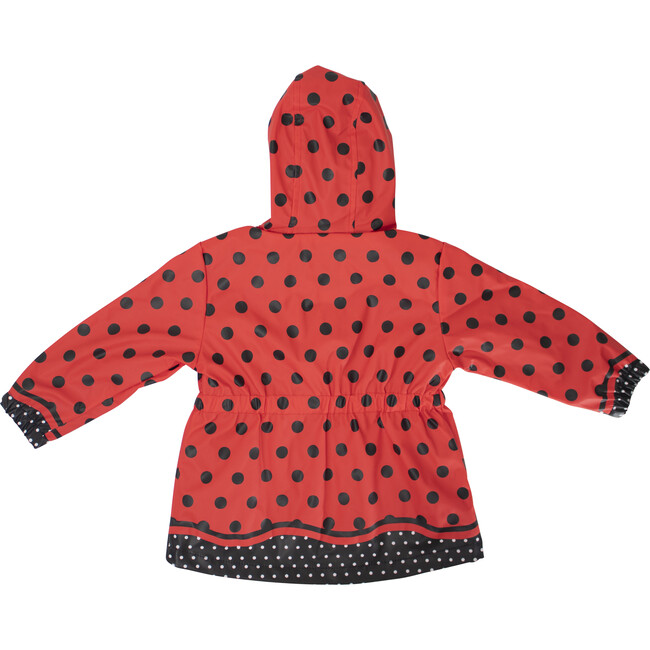 Lucy Ladybug Raincoat, Red - Raincoats - 2