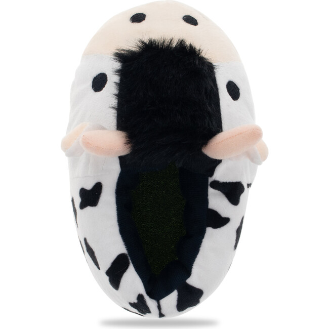 Udderly Adorable Cow Slipper, Black - Slippers - 4