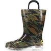 Lighted Camo Rain Boot, Green - Boots - 1 - thumbnail