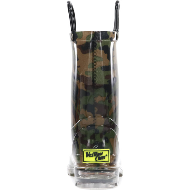 Lighted Camo Rain Boot, Green - Boots - 2