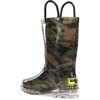 Lighted Camo Rain Boot, Green - Boots - 6