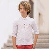 Terracotta Cotton Dress Shirt - Shirts - 2