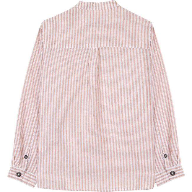 Terracotta Cotton Dress Shirt - Shirts - 3