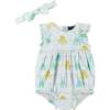 Spring Animals Baby Bubble, White - Rompers - 1 - thumbnail