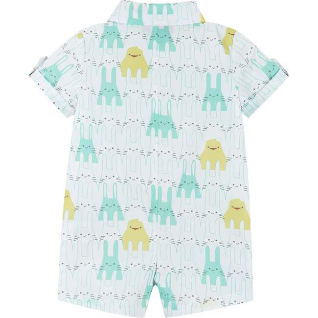 Spring Animals Shirtall, White - Rompers - 2
