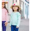 Smiley Long Sleeve Tee, Blue - T-Shirts - 2