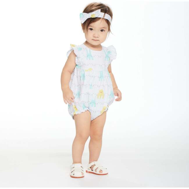 Spring Animals Baby Bubble, White - Rompers - 2