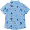 Surfs Up Print Button-Up, Blue - Button Downs - 2