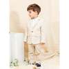 Stone Linen Suit, Tan - Suits & Separates - 3