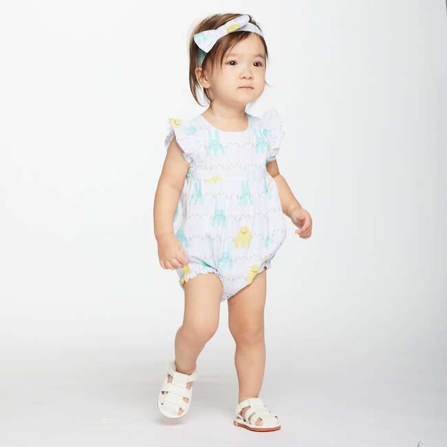 Spring Animals Baby Bubble, White - Rompers - 3