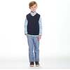 Plaid Vest & Pant Set, Navy - Mixed Apparel Set - 2