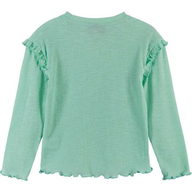 Smiley Long Sleeve Tee, Blue - T-Shirts - 5