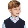 Plaid Vest & Pant Set, Navy - Mixed Apparel Set - 3