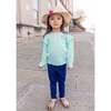 Smiley Long Sleeve Tee, Blue - T-Shirts - 6
