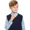 Plaid Vest & Pant Set, Navy - Mixed Apparel Set - 5