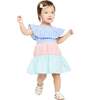 Gingham Dress, White - Dresses - 2