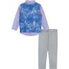 Plaid Vest & Pant Set, Blue - Mixed Apparel Set - 6