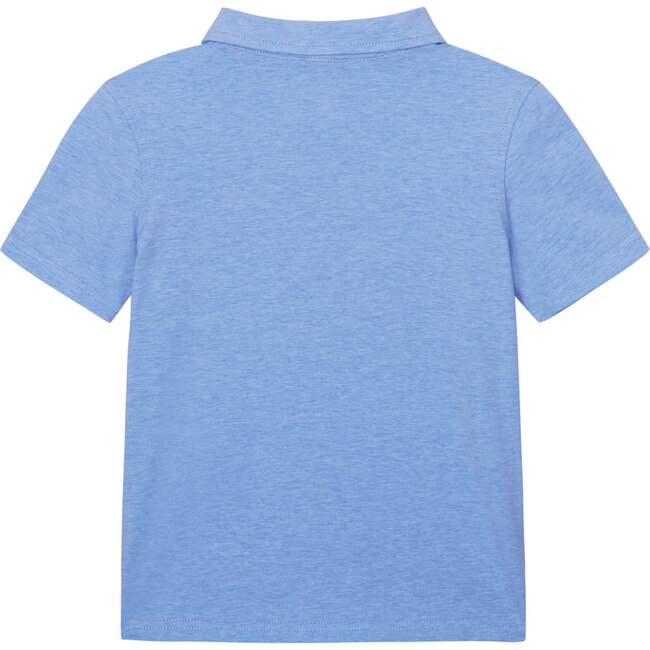 Fun Shark Snorkel Print Polo Shirt, Blue - Polo Shirts - 2