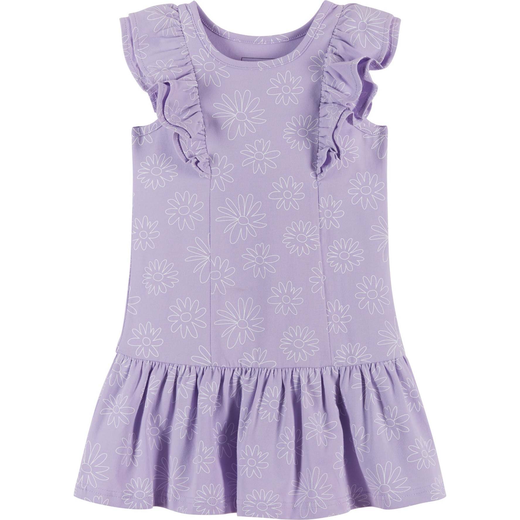 Flower Ruffle Dress, Purple - Andy & Evan Dresses | Maisonette
